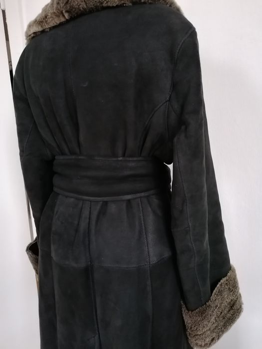 Дубленка макси  длинная в пол на высокий рост