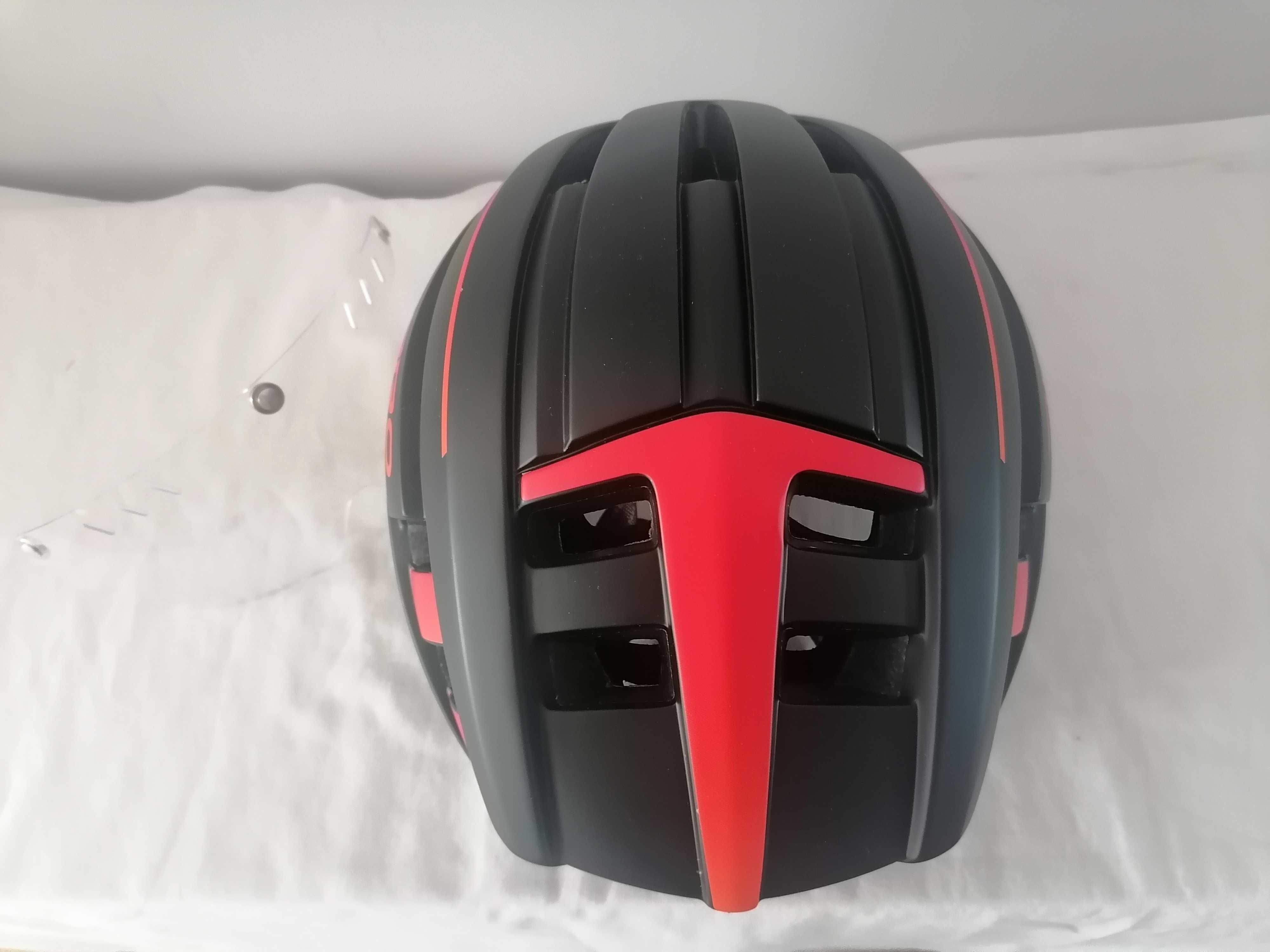 Kask rowerowy Diridero Rosso Nuovo Led L 57-62cm