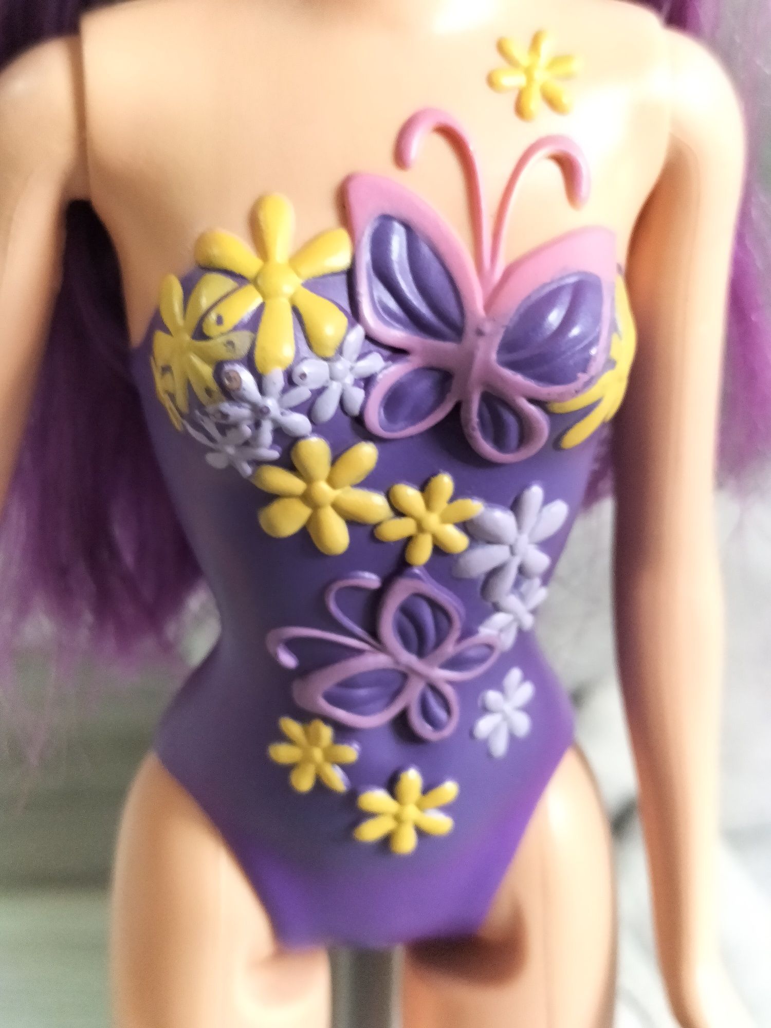 Lalka Barbie Fairy Tastic Princess P6564 Mattel 2008 Fioletowa  Wróżka