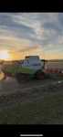 Claas Lexion 540 + C660 w trakcie żniw