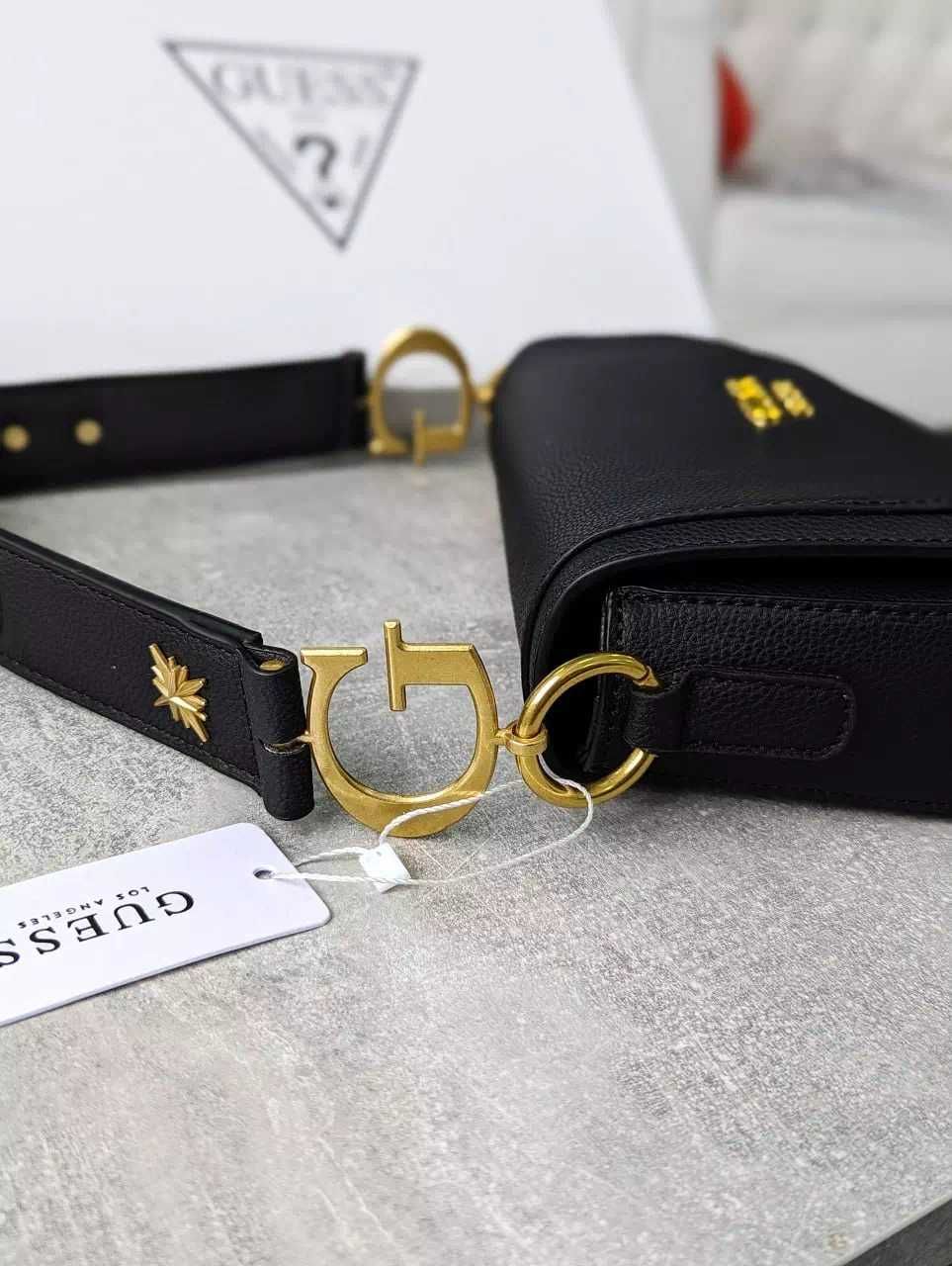 Сумка Guess dream седло черная геес 2024