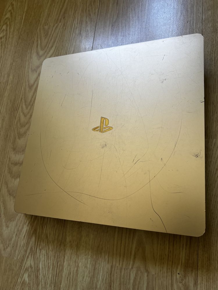 PS4 Slim ZŁOTA UNIKAT Playstation 4 Limited Edition pad gra