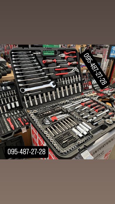 Набір інструментів на 233 од. INTERTOOL ET-8233 серия STORM Cr-V