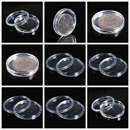 Капсула для монет, внутрішній діаметр 24, 26, 30, 32, 35, 40 мм.