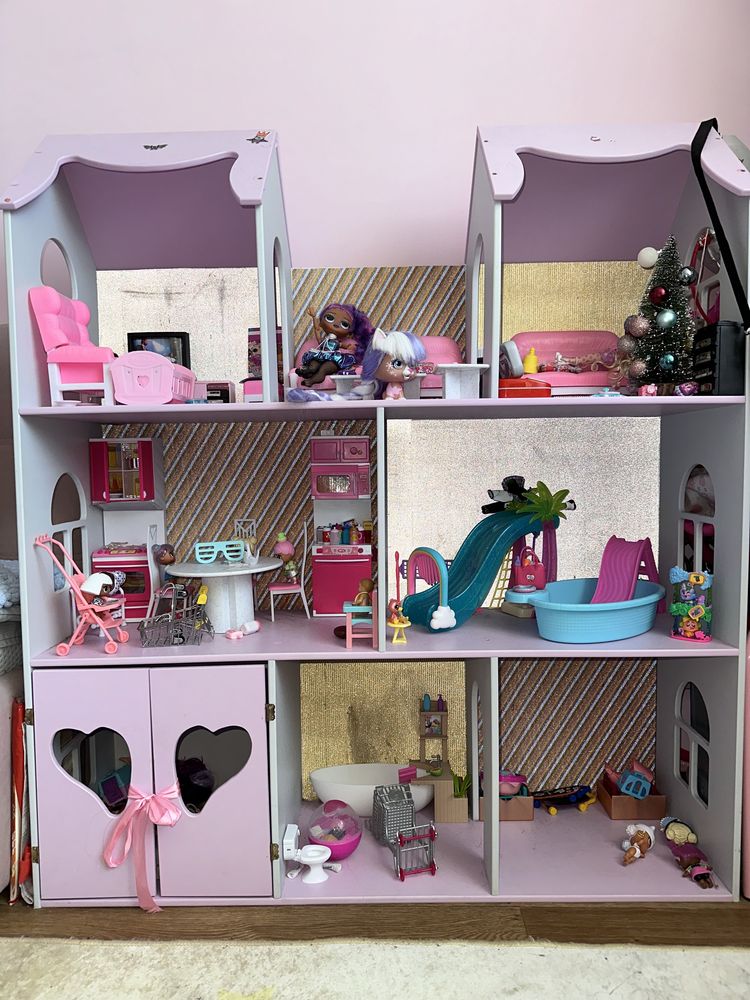 Ляльковий будиночок кукольный домик