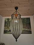 Lampa wisząca szklana