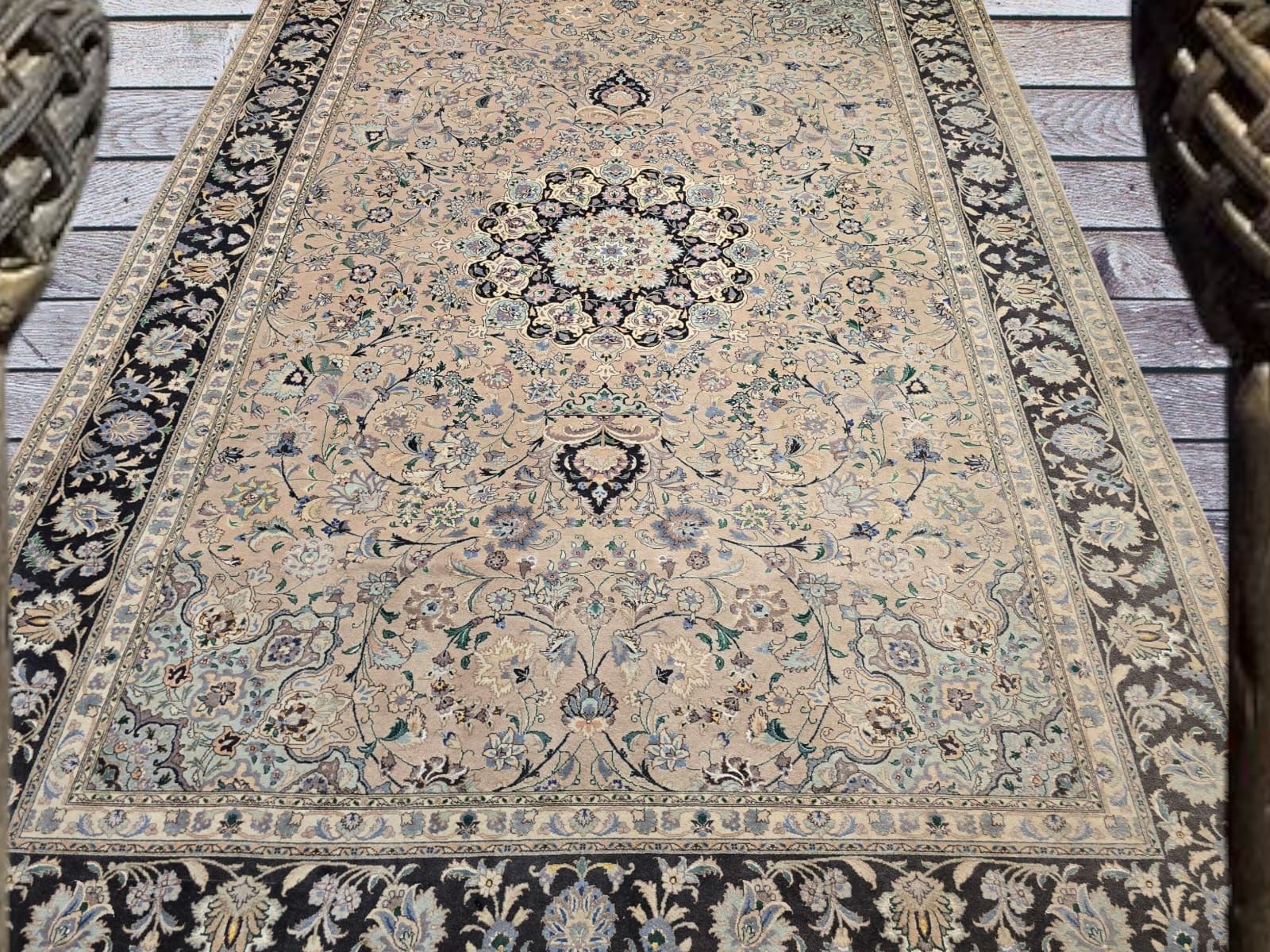 Tabriz Mahi Patina - Pałacowe perskie rękodzieło z Iranu  325 x 205