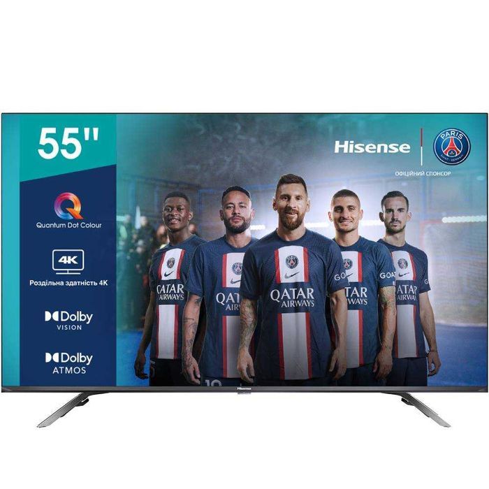 Знижка 55" телевізор Hisense 55E76GQ ( 4K / Smart TV / HDR )