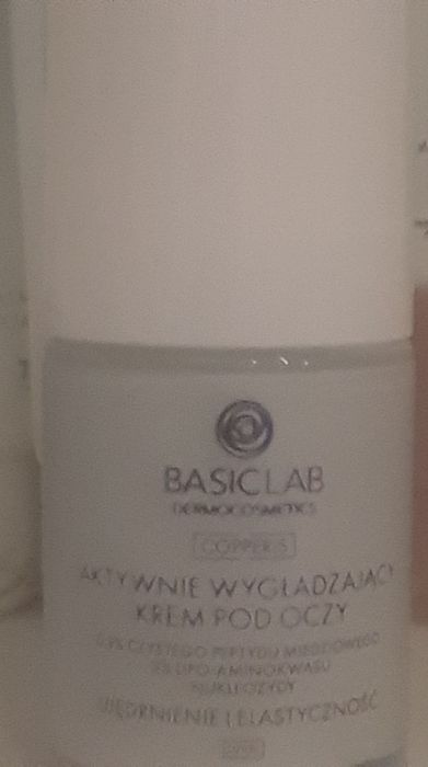 Basiclab copperis krem pod oczy z peptydem miedziowym