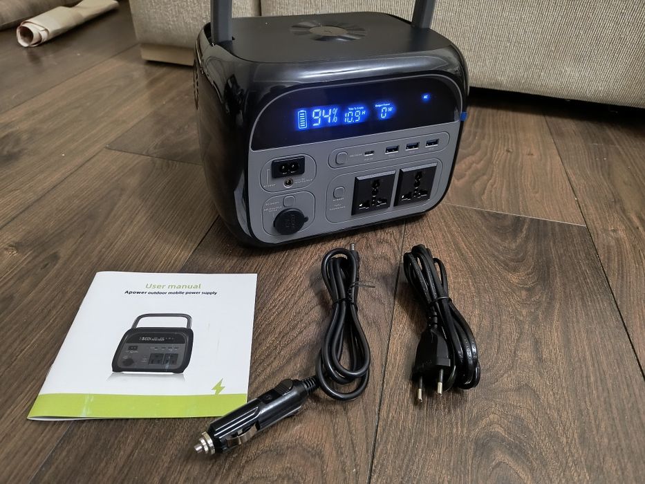 Потужна надійна Зарядна електростанція 600w 220V 108000mAh, 346 Вт/Год