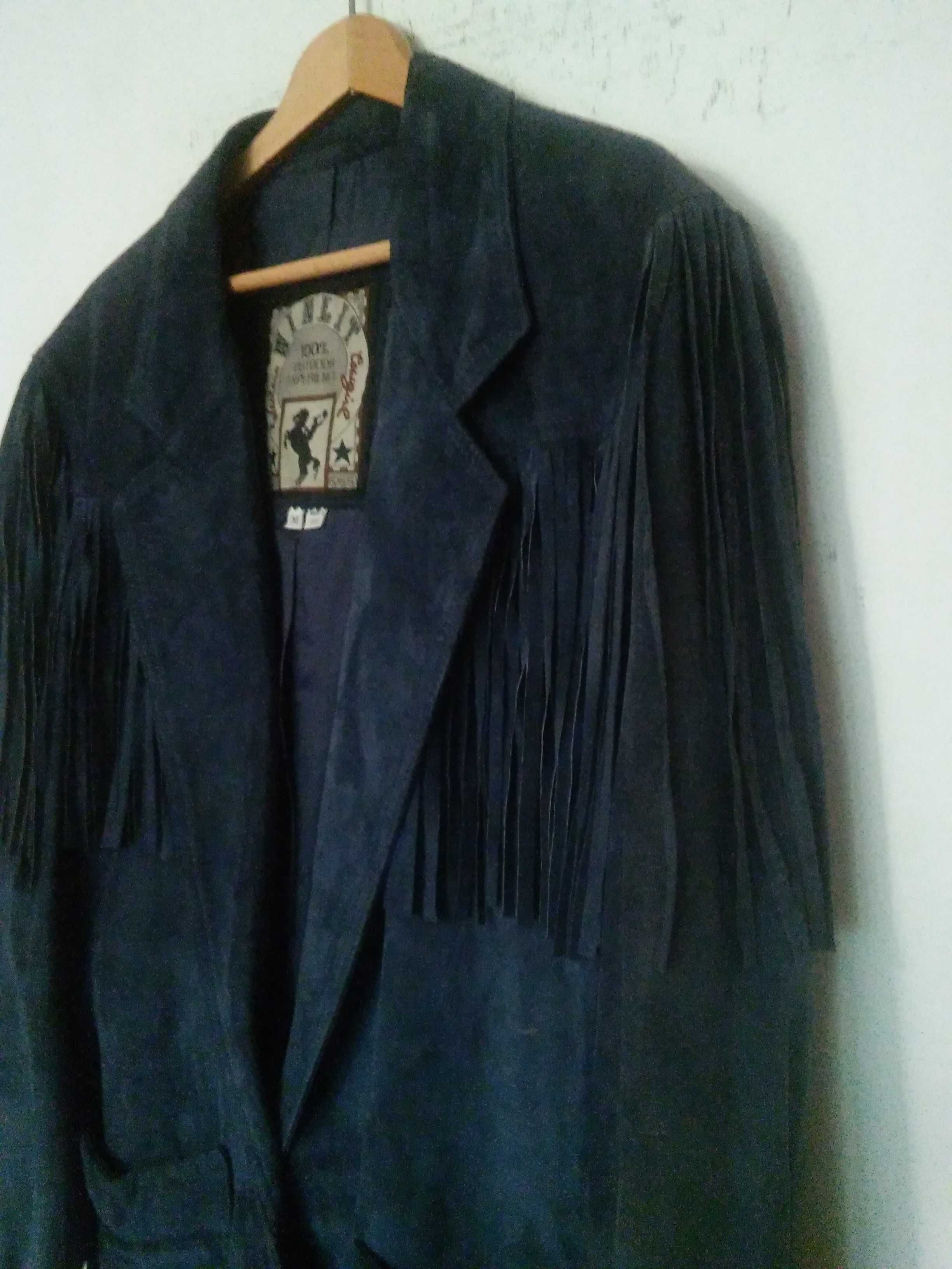 WINLIT cowgirl western suede leather jacket kurtka skorzana r.38/40
