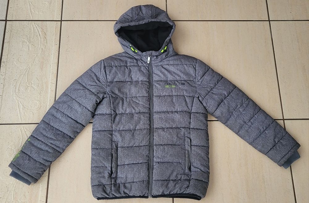 Kurtka chłopięca C&A 146 z kapturem zimowa