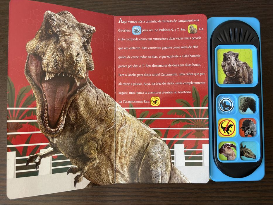 Livro de Dinossauros com sons