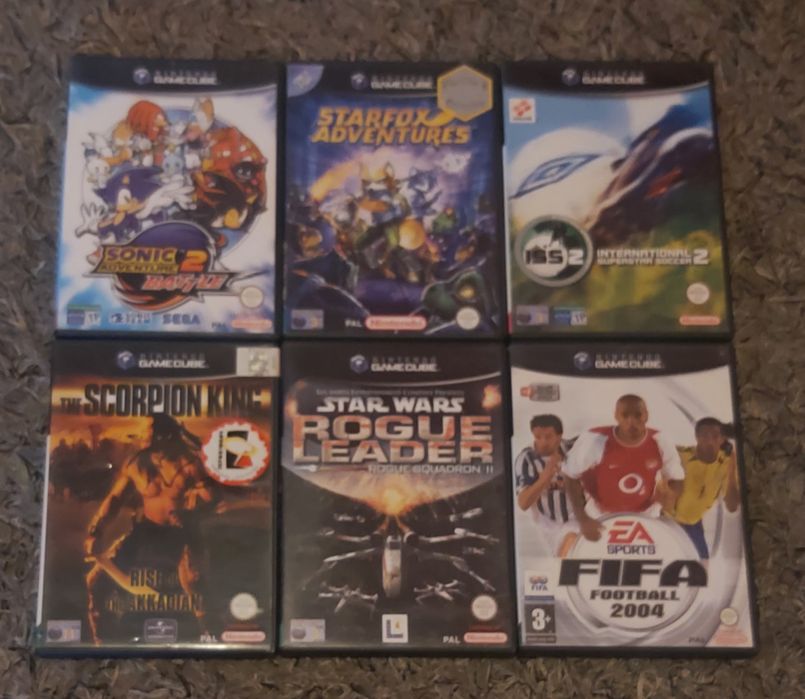 Game cube vários jogos.