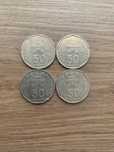 4 moedas 50 escudos - 1 de 1986, 1 de 1987 e 2 de 1988