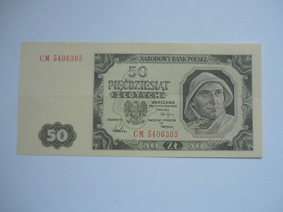 Banknot 50 zł 1948 r