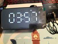 Lustrzane zegarek radio bluetooth