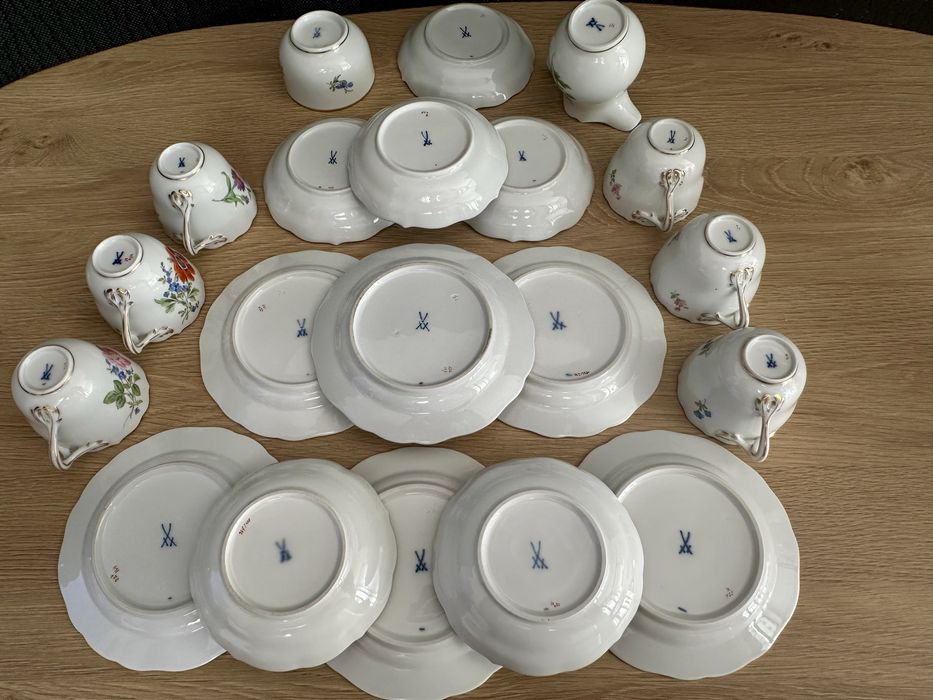 Miśnia, Meissen serwis 6 os. do espresso; stan idealny