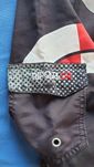 Calções / calção banho Rip Curl ORIGINAL, preto e vermelho tamanho 16