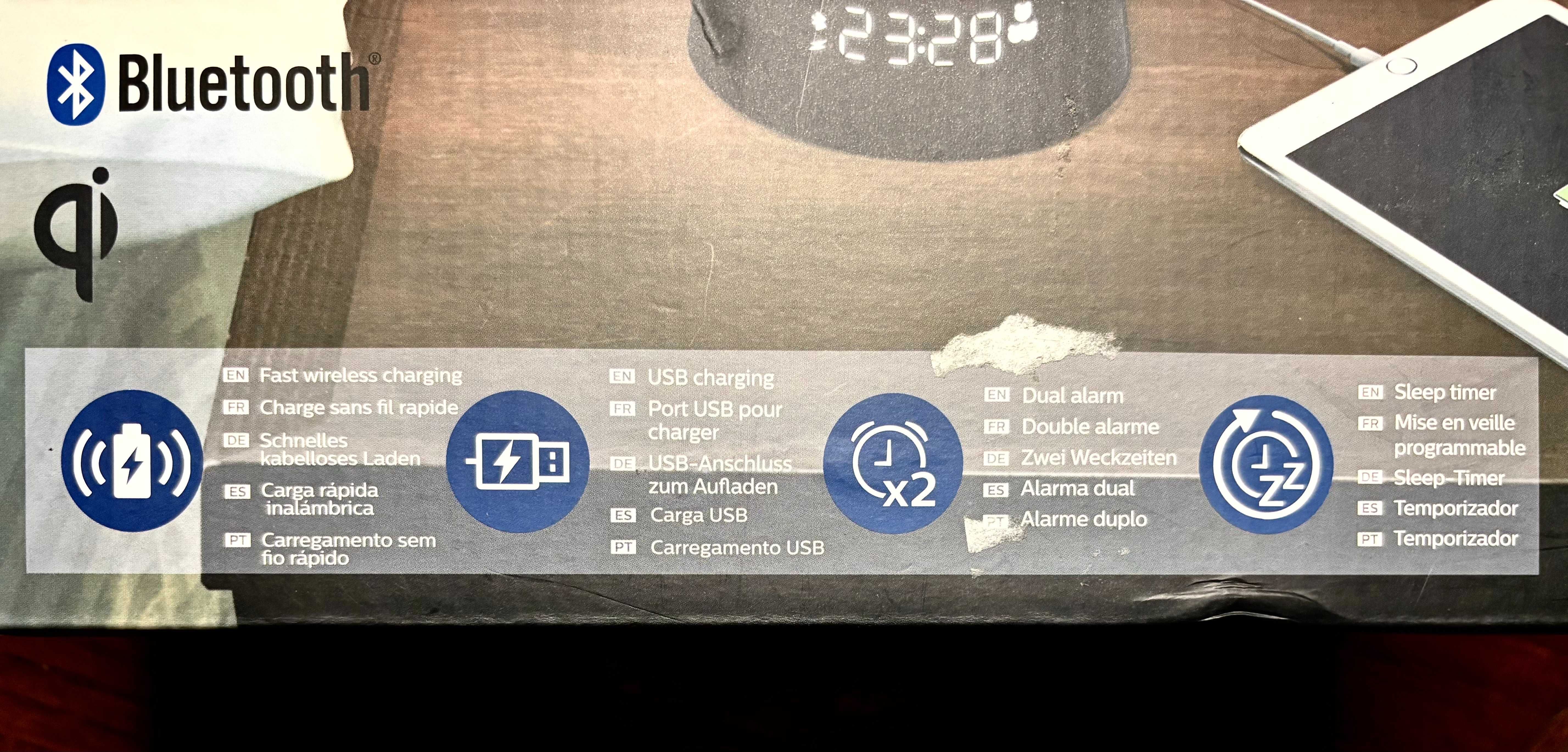 Rádio despertador BLUETOOTH PHILIPS Performance