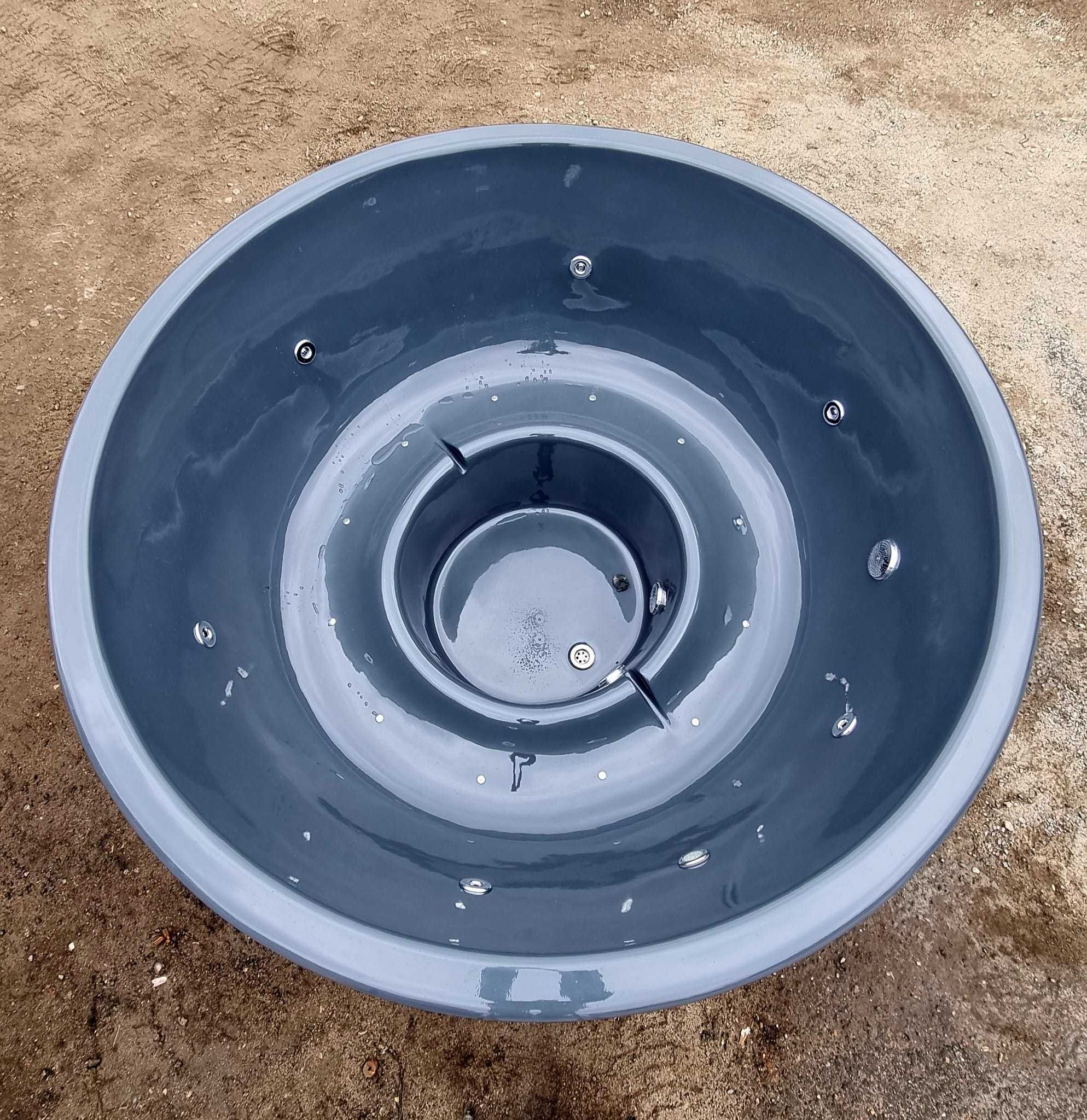 Balia ogrodowa 200x105 OD RĘKI hydromasaż aeromasaż lampa LED piec zew
