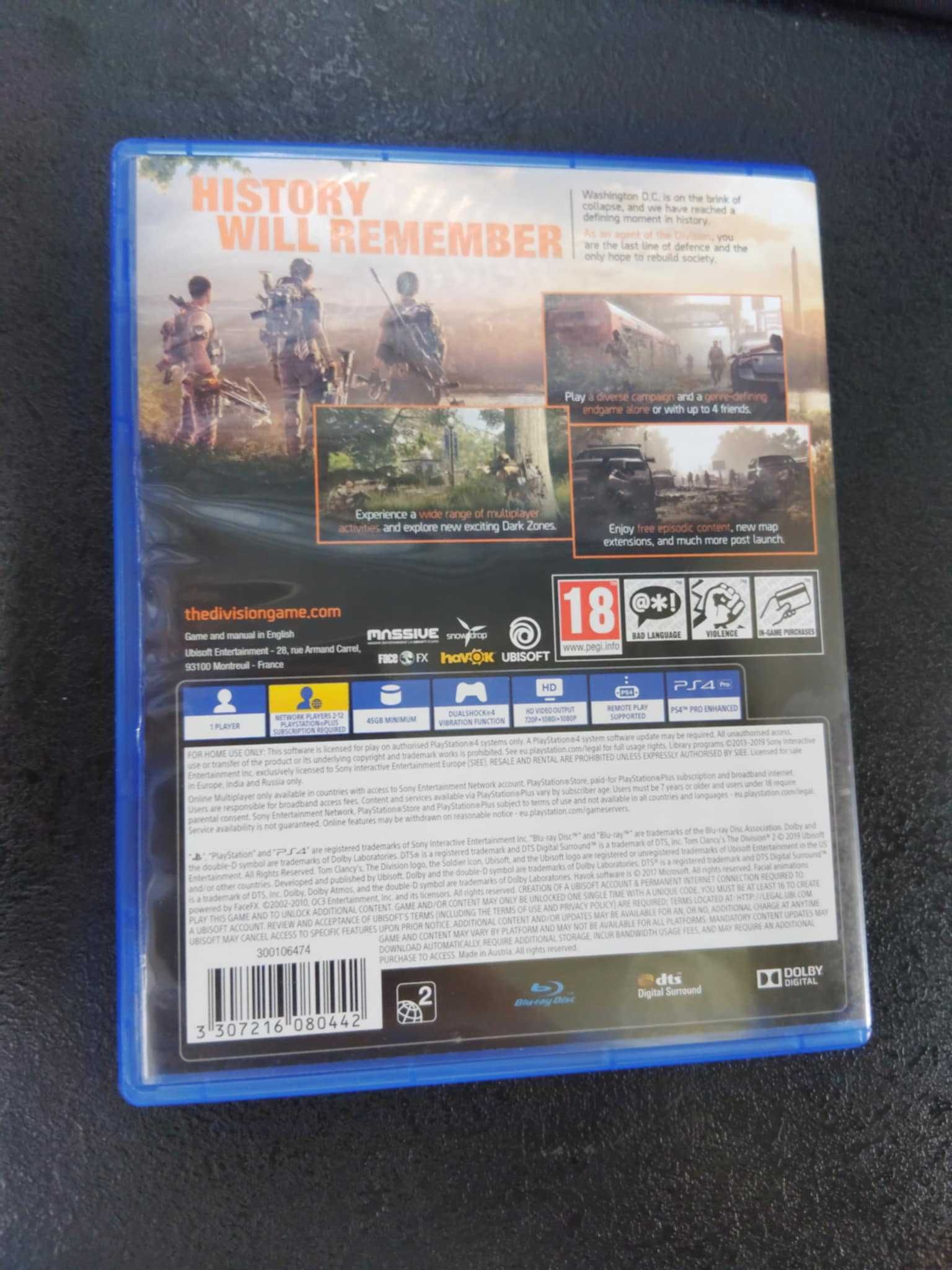 Tom Clancy's The Division 2 PS4 po Angielsku / Rosyjsku