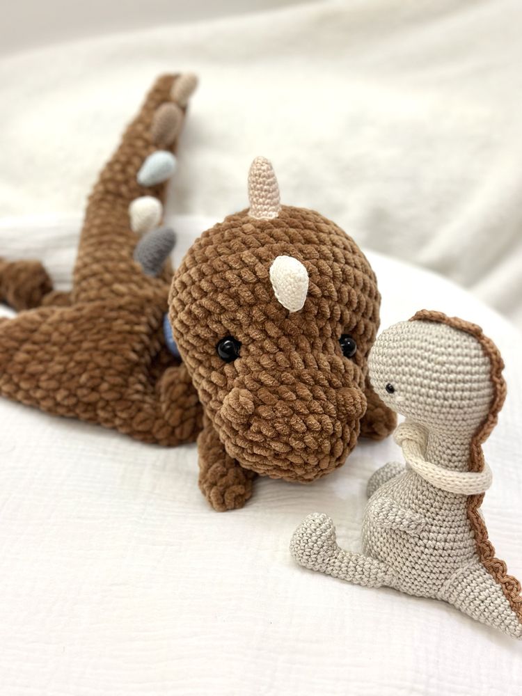 Naninha dinossauro amigurumi