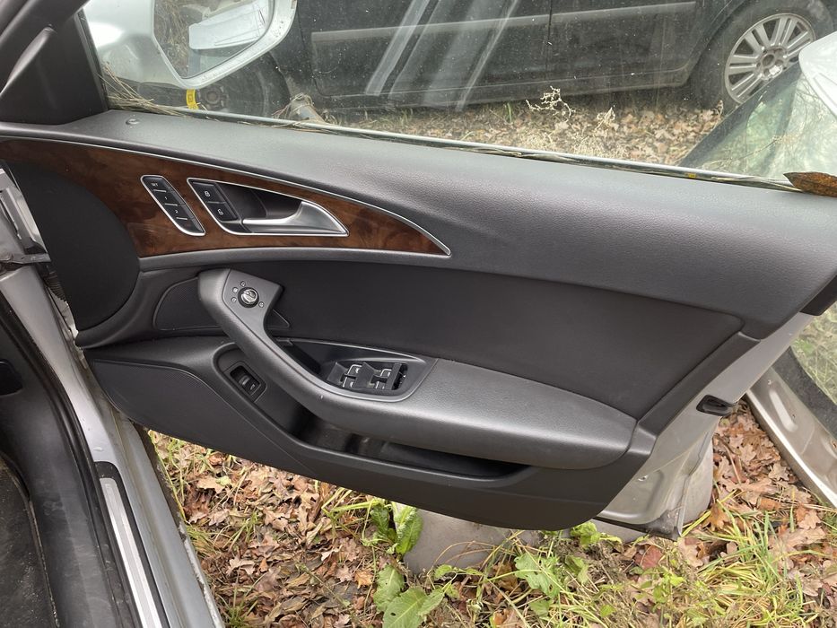 Audi A6 C7 sedan skóra wnętrze fotele boczki elektryka grzane czarna
