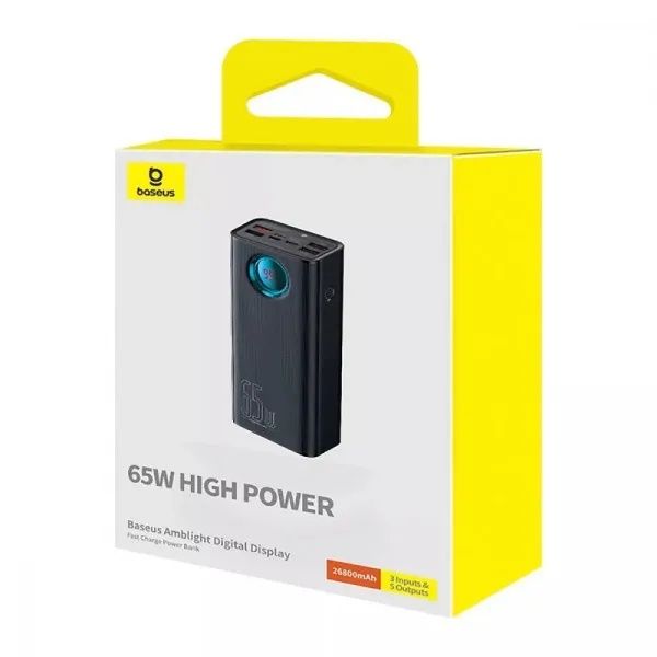 Павербанк оригінал для ноутбука батарея Baseus Amblight 26800mAh 65W