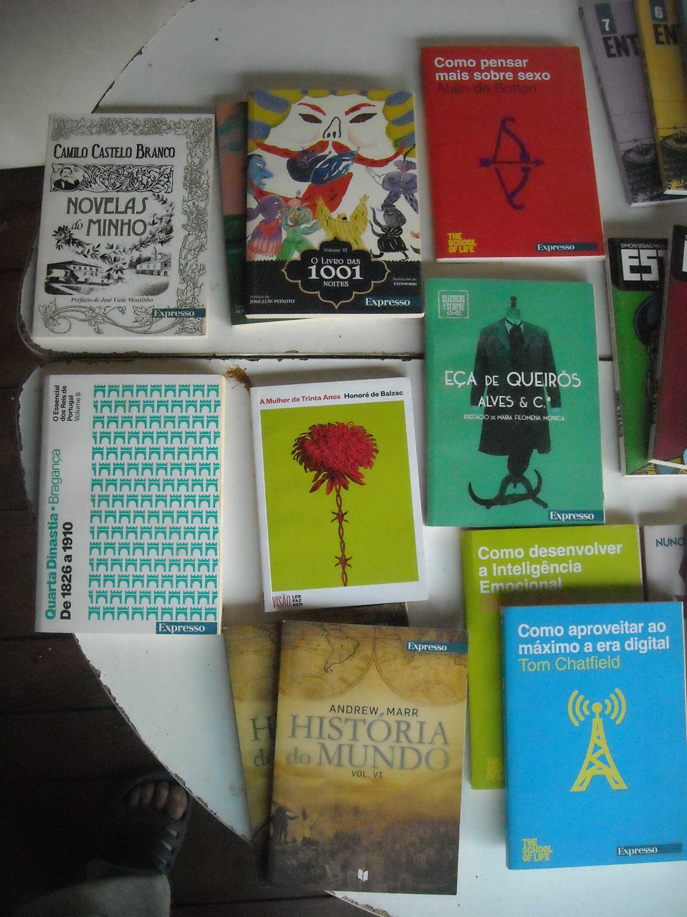 Diversos livros coleccoes Expresso Visao