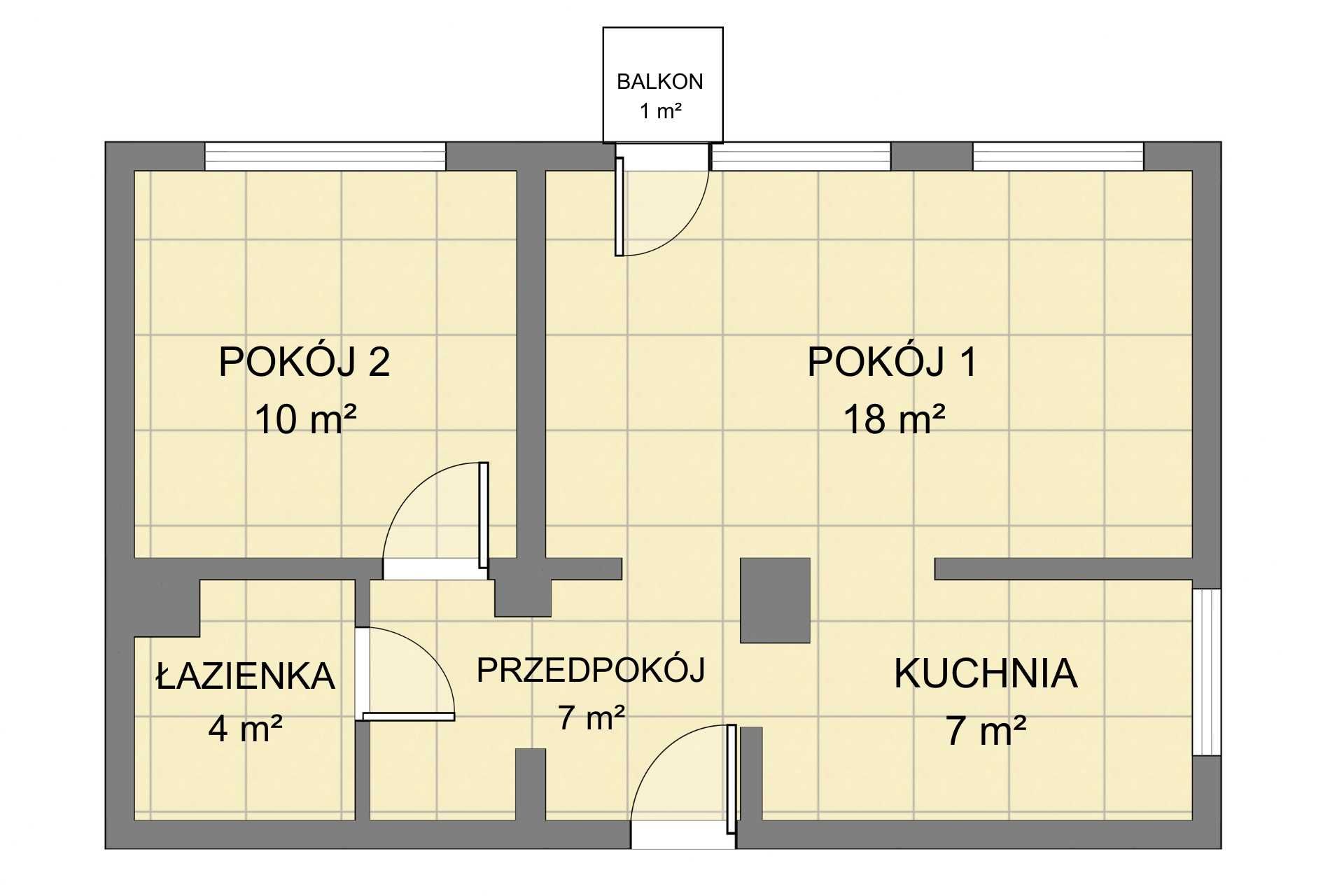 Bezpośrednio mieszkanie 2-pokojowe ul. Zwycięstwa do wprowadzenia