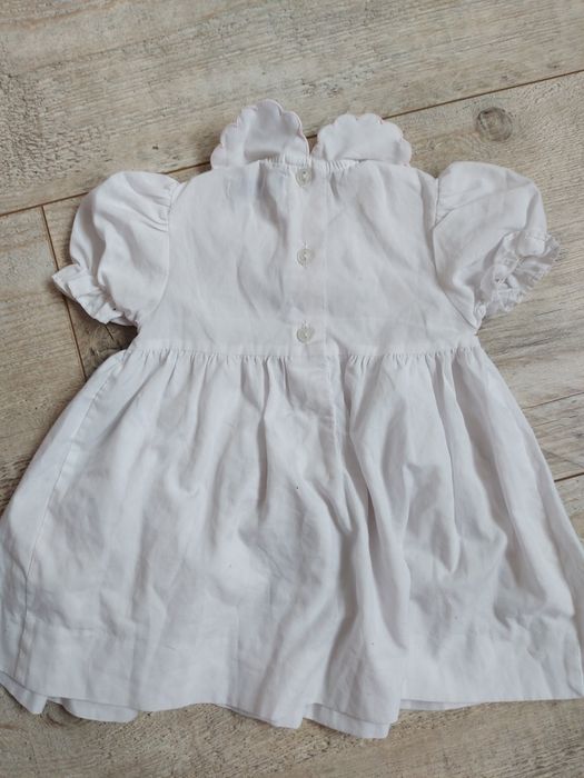 Sukienka biała 68 chrzest