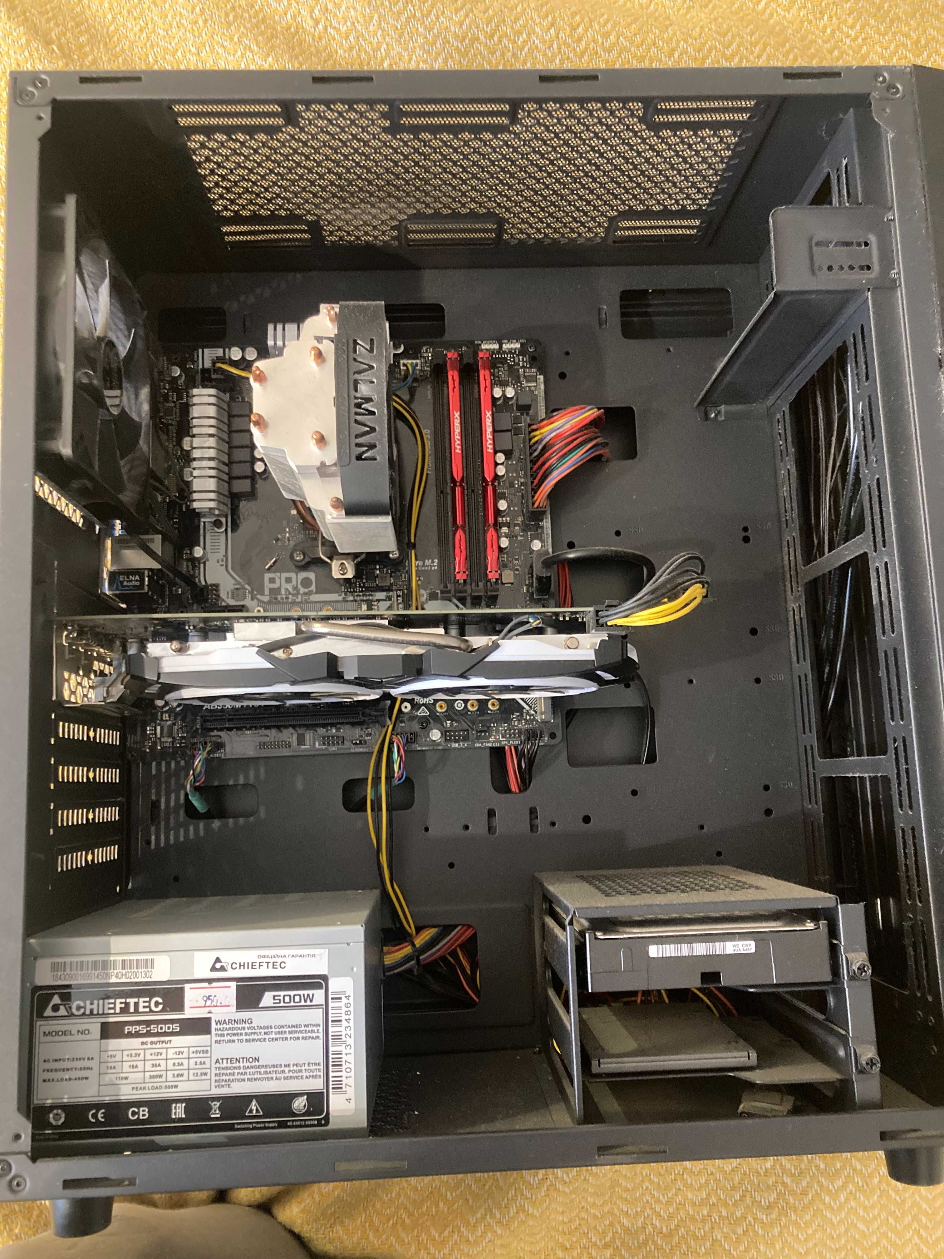 Продаю ПК Ryzen 5 1600X | Nvidia 1060 6GB | 16GB RAM