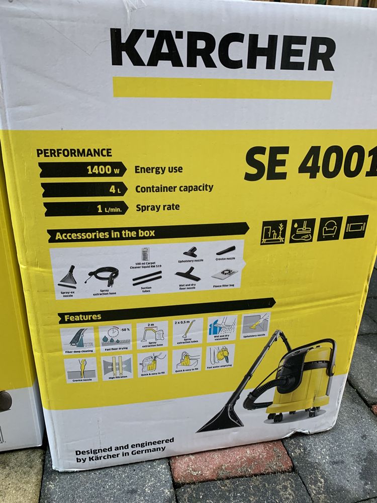 Екстрактор пылесос для химчистки karcher se 4001 моющий