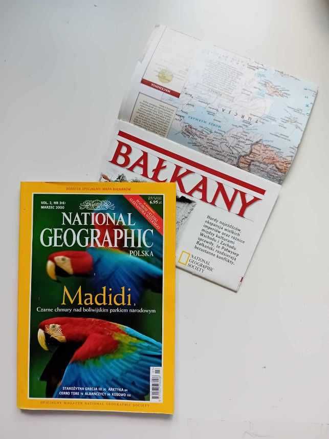 National Geographic Polska cały rocznik 2000, 12 zeszytów.