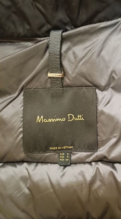 Massimo Dutti kurtka puchowa damska S czarna BDB