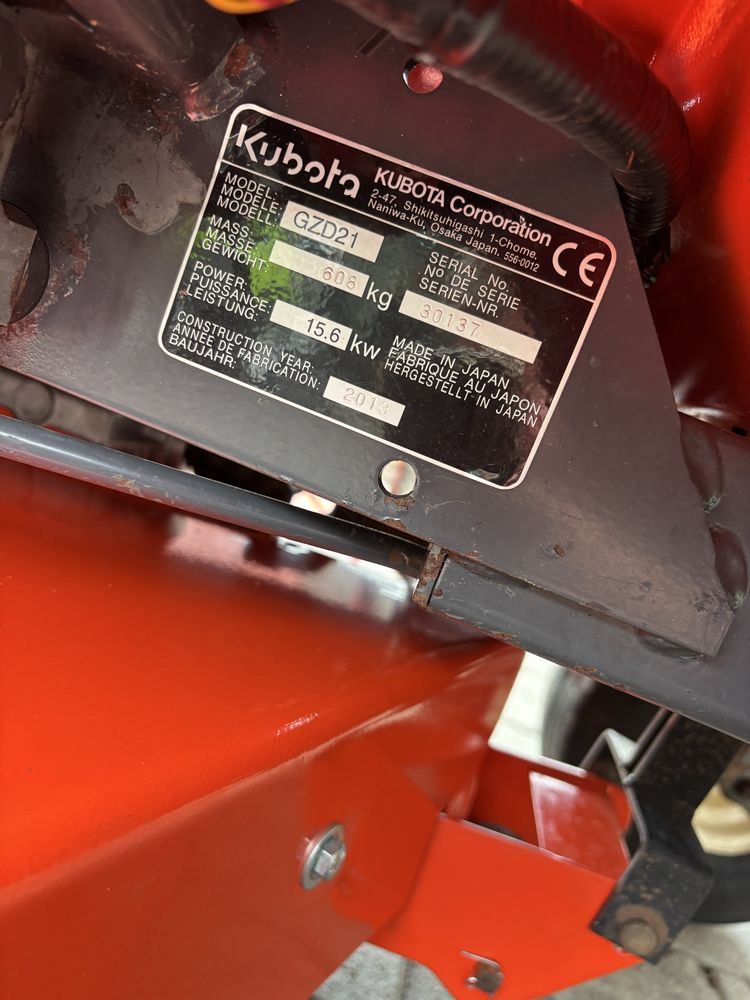 Traktorek Kosiarka KUBOTA GZD21 Diesie
