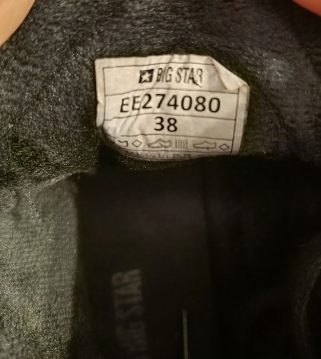 Trampki damskie ocieplane BIG STAR Jak Nowe!!!