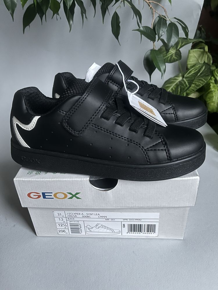 кросівки Geox ECLYPER 31р. 20,4см чорні кеди, кеды, кроссовки, черные