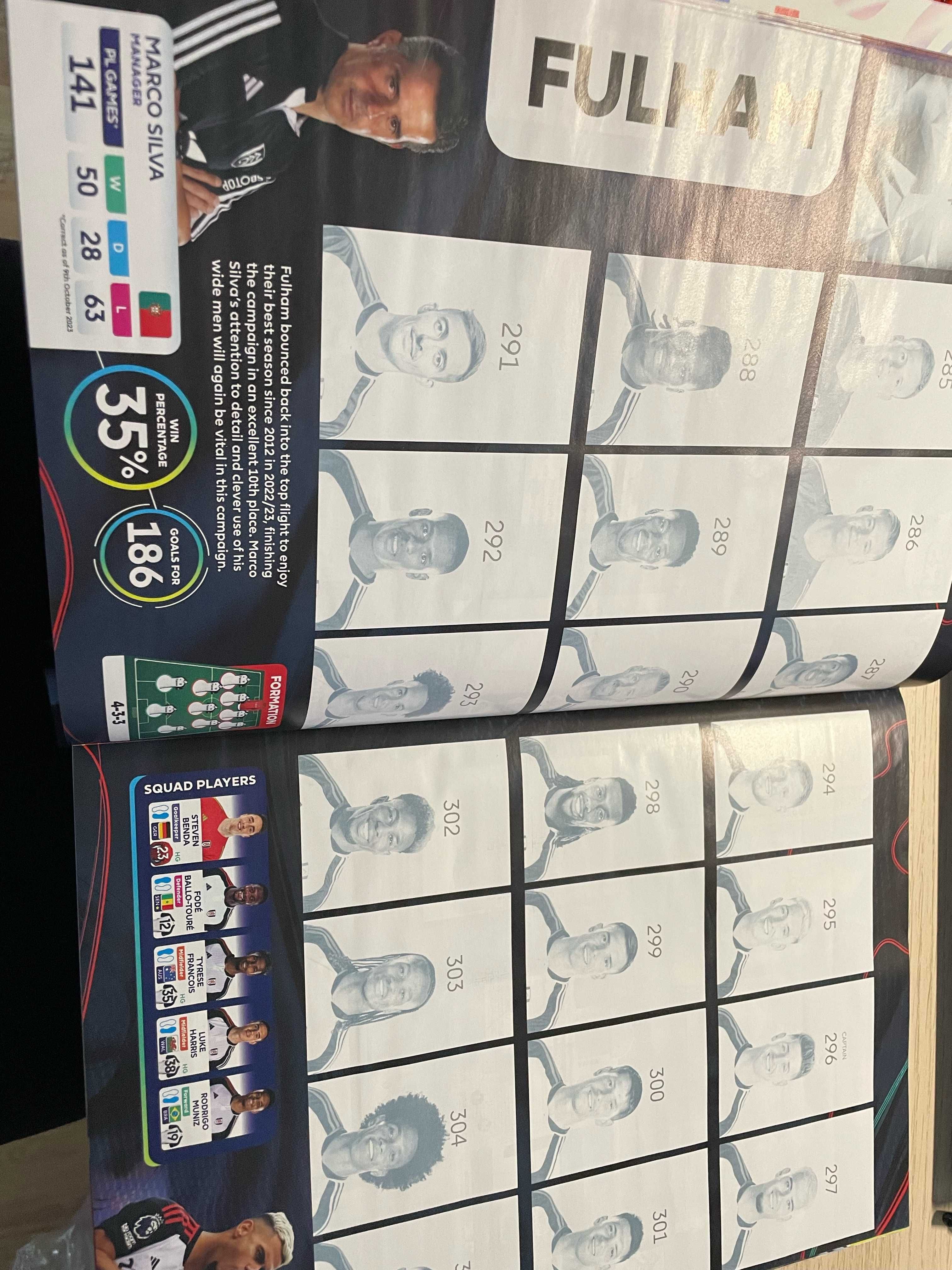 albumy z naklejkami Premier League 2023/2024 Panini + 80 naklejki