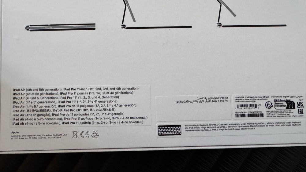 Apple Magic Keyboard 11″ – idealna, oryg. pudełko