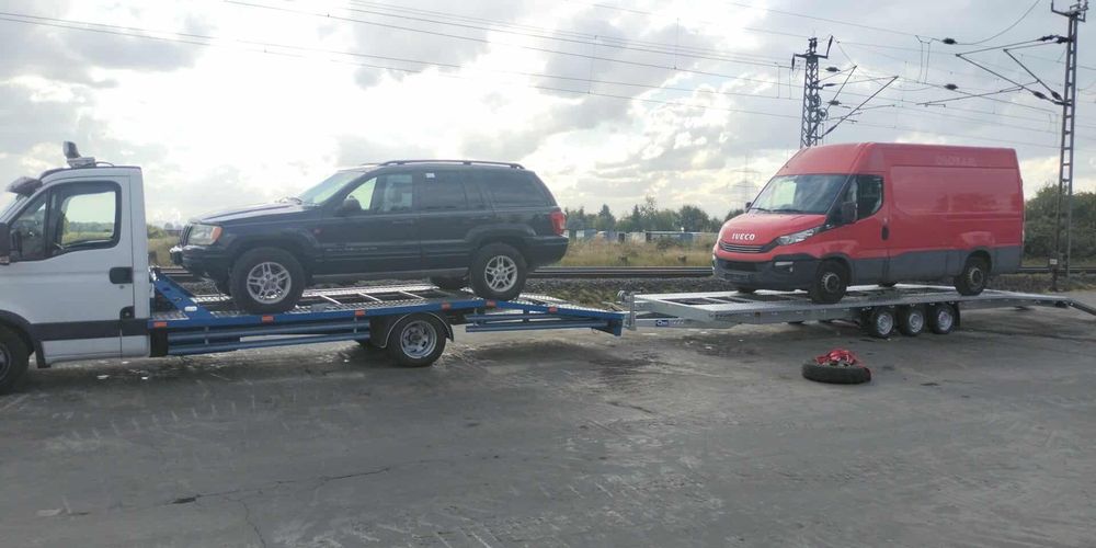 Laweta okazja Iveco 2012r nowa przyczepa zestaw