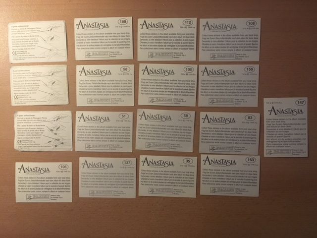 Cromos Anastasia e Hercules - Panini