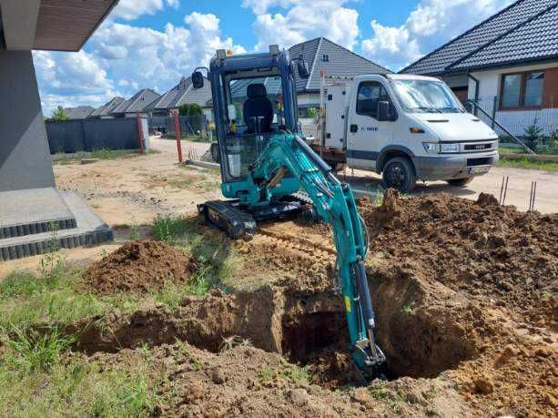 Usługi Minikoparka, Koparko-Ładowarka, Roboty ziemne