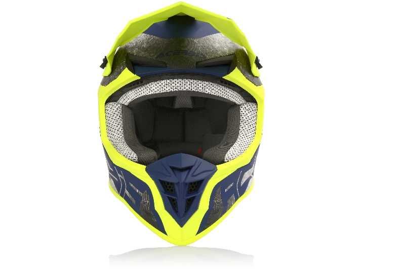 Kask ACERBIS Linear Żółty/Niebieski XXL
