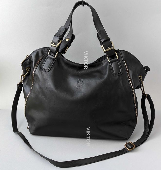 Красивая кожаная сумка Vera Pelle. Италия. Формат А4. Шкіряна сумка