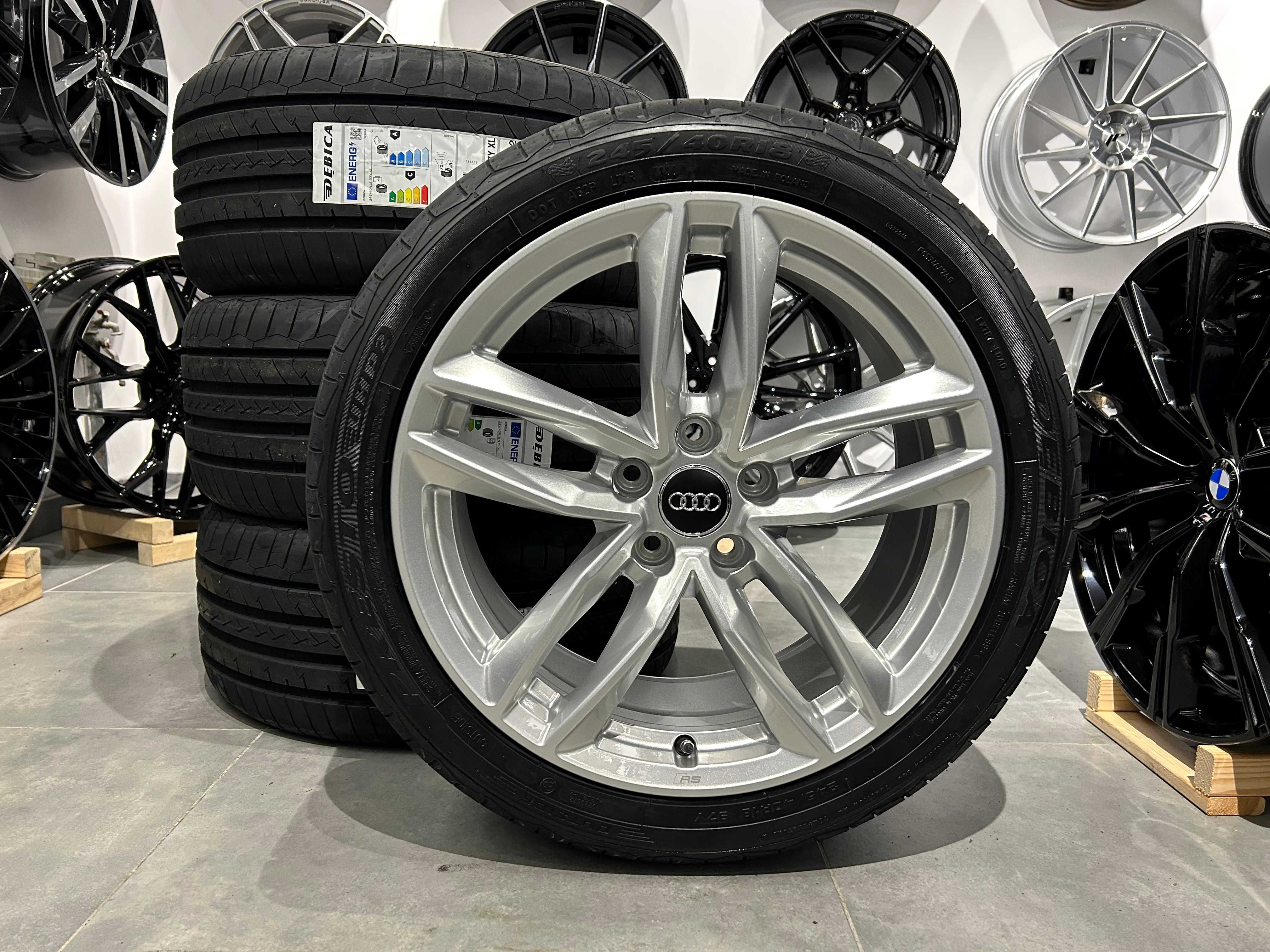 Oryginalne koła letnie 18 5x112 Audi A4 B8 B9 245/40R18 Dębica