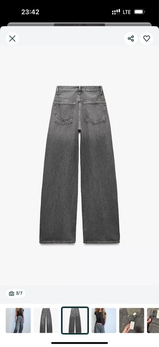 ДЖИНСИ ZARA  з асеметричним поясом