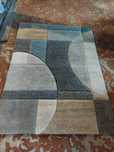 Dywan 120x170 odcienie niebieskiego i szaregoo