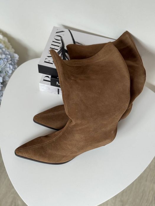 Сапоги , чоботи , ботфорти замшеві